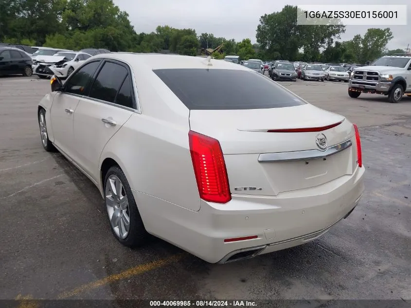 1G6AZ5S30E0156001 2014 Cadillac Cts Premium