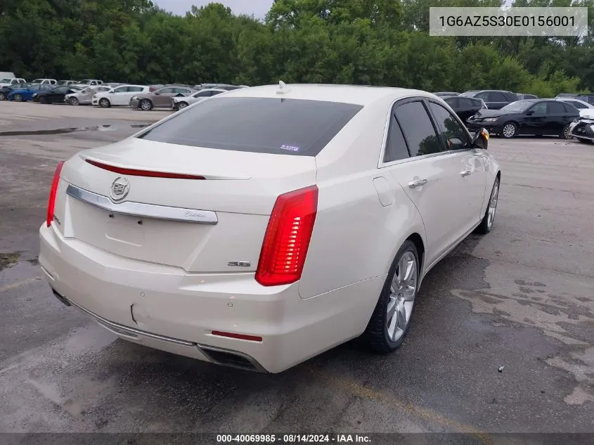 2014 Cadillac Cts Premium VIN: 1G6AZ5S30E0156001 Lot: 40069985