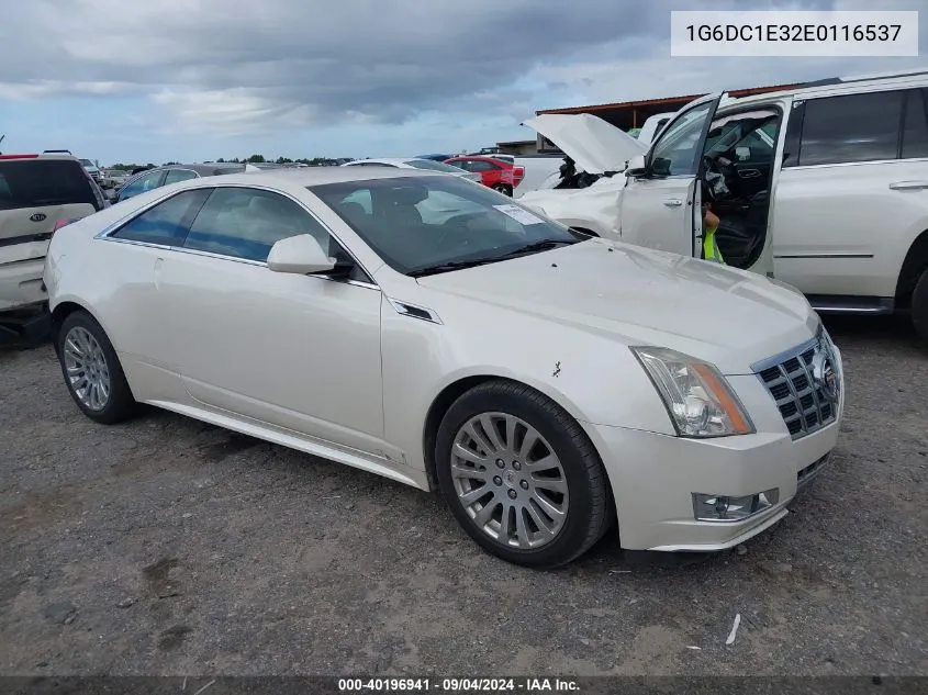 2014 Cadillac Cts Performance VIN: 1G6DC1E32E0116537 Lot: 40196941