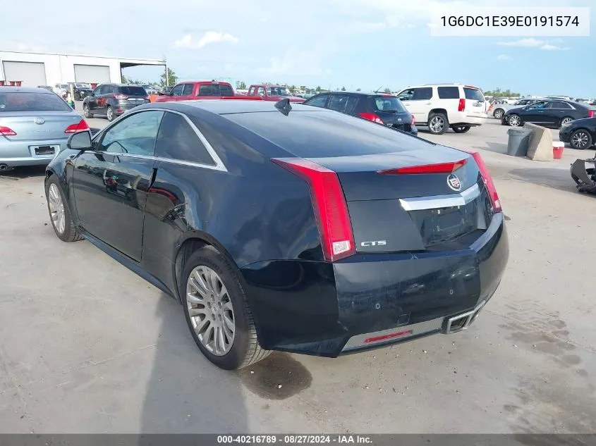 2014 Cadillac Cts Performance VIN: 1G6DC1E39E0191574 Lot: 40216789