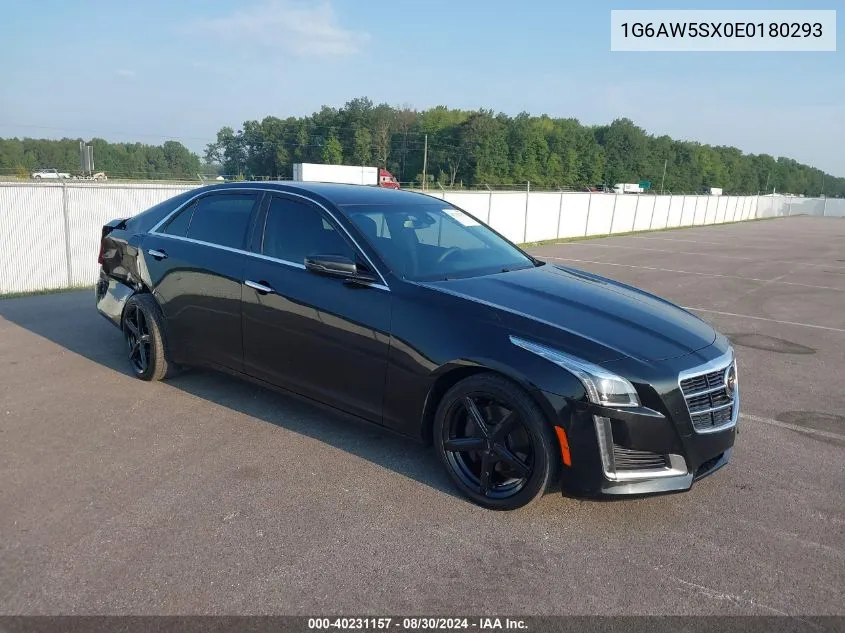 2014 Cadillac Cts Standard VIN: 1G6AW5SX0E0180293 Lot: 40231157