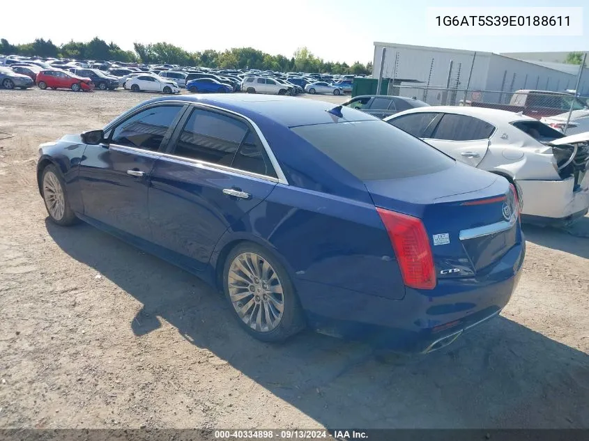 2014 Cadillac Cts Premium Collection VIN: 1G6AT5S39E0188611 Lot: 40334898