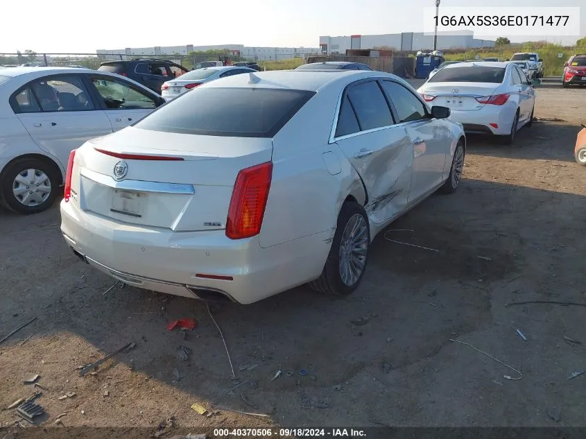 2014 Cadillac Cts Luxury VIN: 1G6AX5S36E0171477 Lot: 40370506