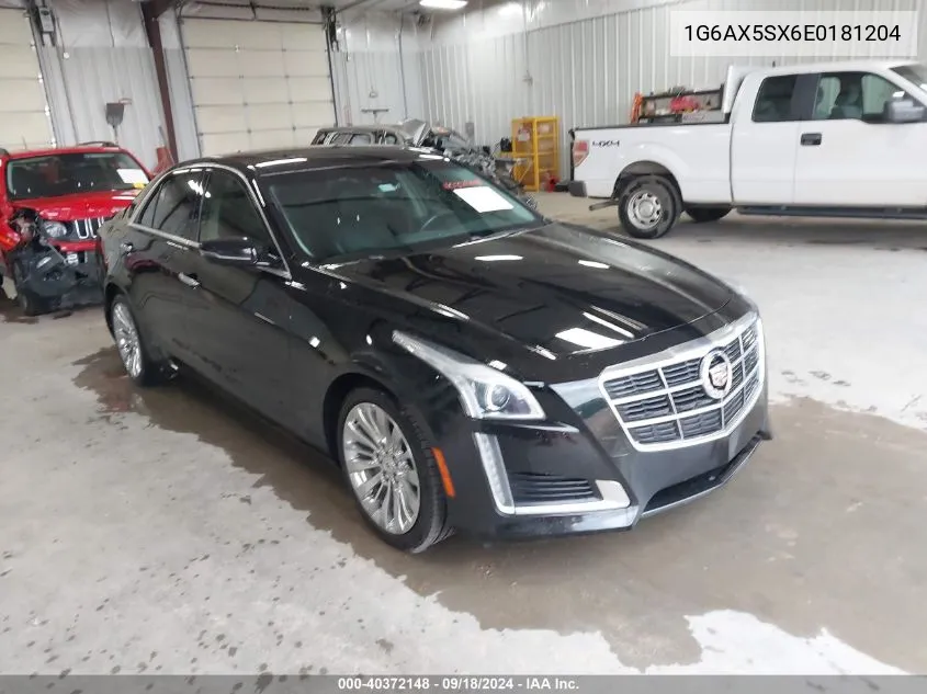 2014 Cadillac Cts Luxury VIN: 1G6AX5SX6E0181204 Lot: 40372148