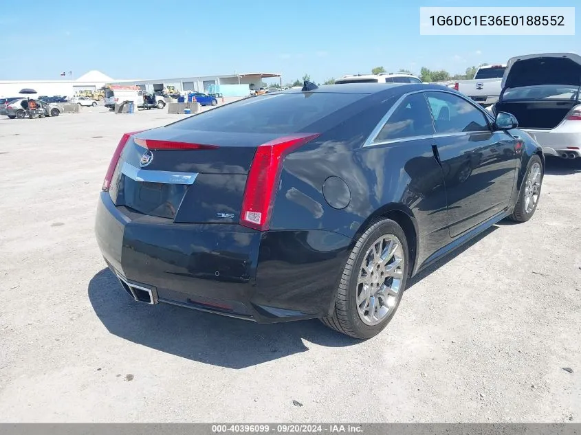 2014 Cadillac Cts Performance VIN: 1G6DC1E36E0188552 Lot: 40396099