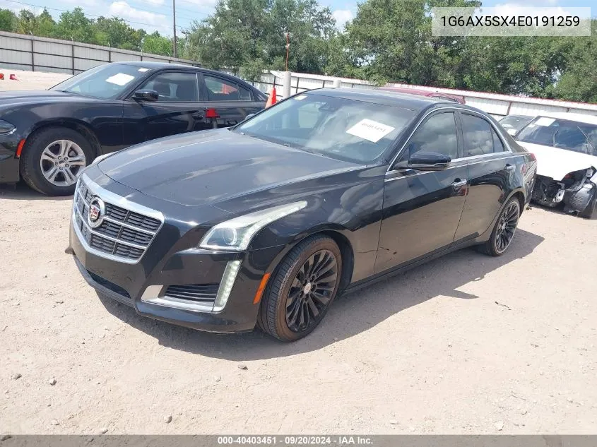 1G6AX5SX4E0191259 2014 Cadillac Cts Luxury