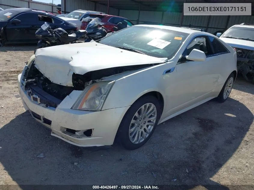 1G6DE1E3XE0171151 2014 Cadillac Cts Standard