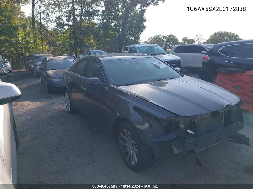 2014 Cadillac Cts Luxury VIN: 1G6AX5SX2E0172838 Lot: 40467505