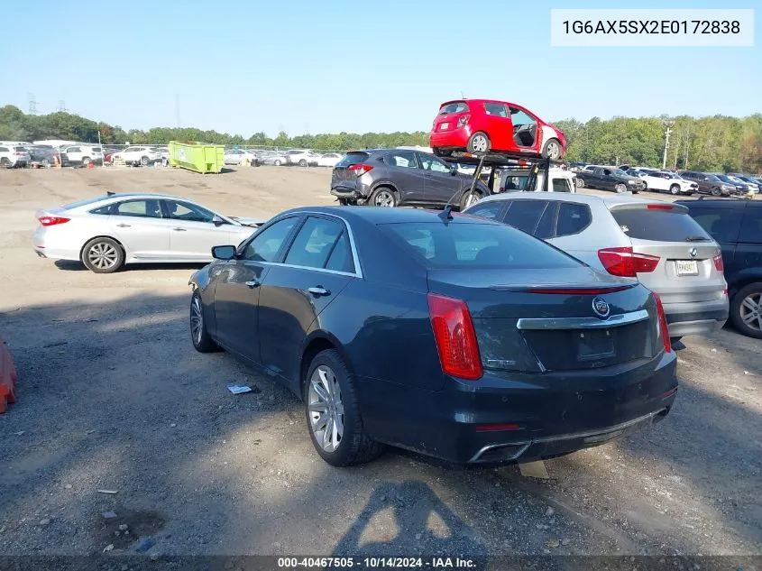 2014 Cadillac Cts Luxury VIN: 1G6AX5SX2E0172838 Lot: 40467505