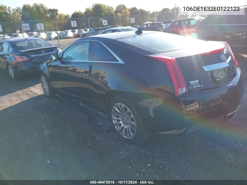 2014 Cadillac Cts Standard VIN: 1G6DE1E32E0122123 Lot: 40475518