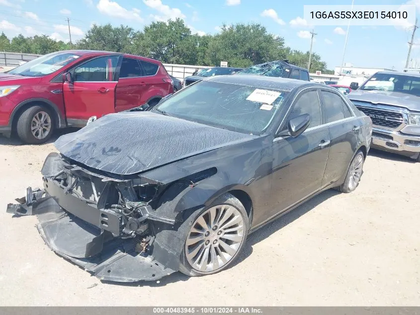 2014 Cadillac Cts VIN: 1G6AS5SX3E0154010 Lot: 40483945