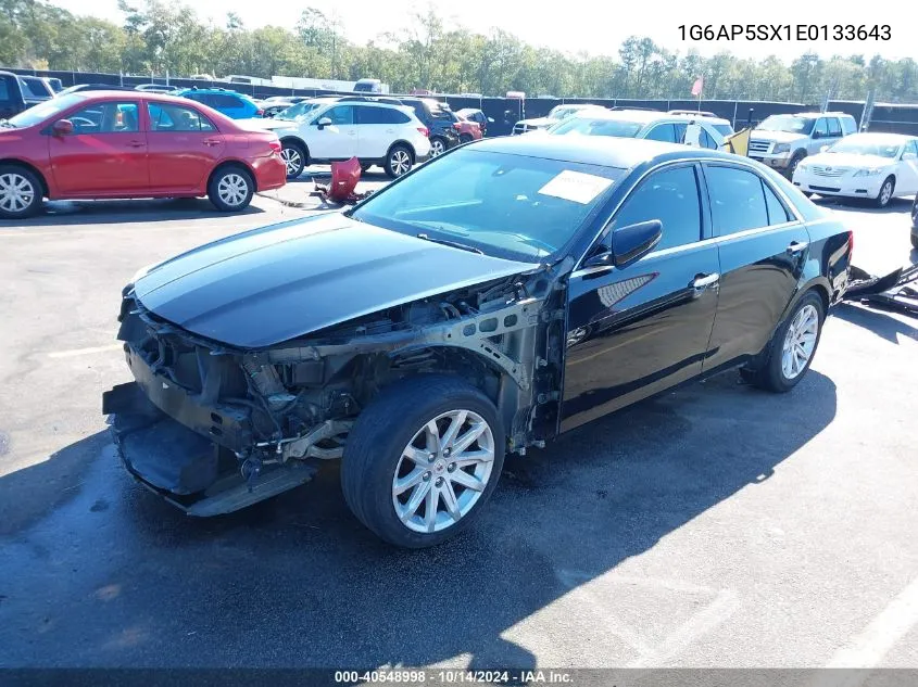 2014 Cadillac Cts Standard VIN: 1G6AP5SX1E0133643 Lot: 40548998