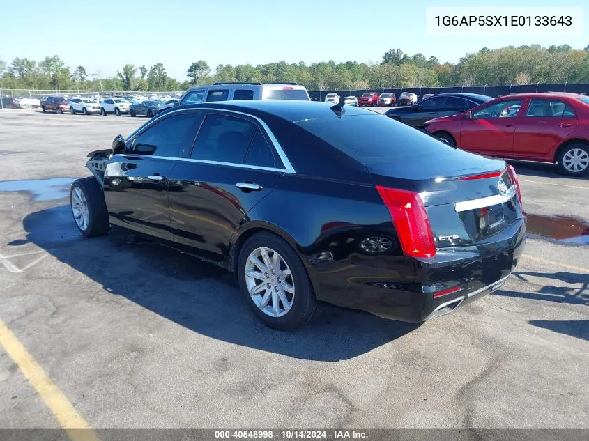 2014 Cadillac Cts Standard VIN: 1G6AP5SX1E0133643 Lot: 40548998