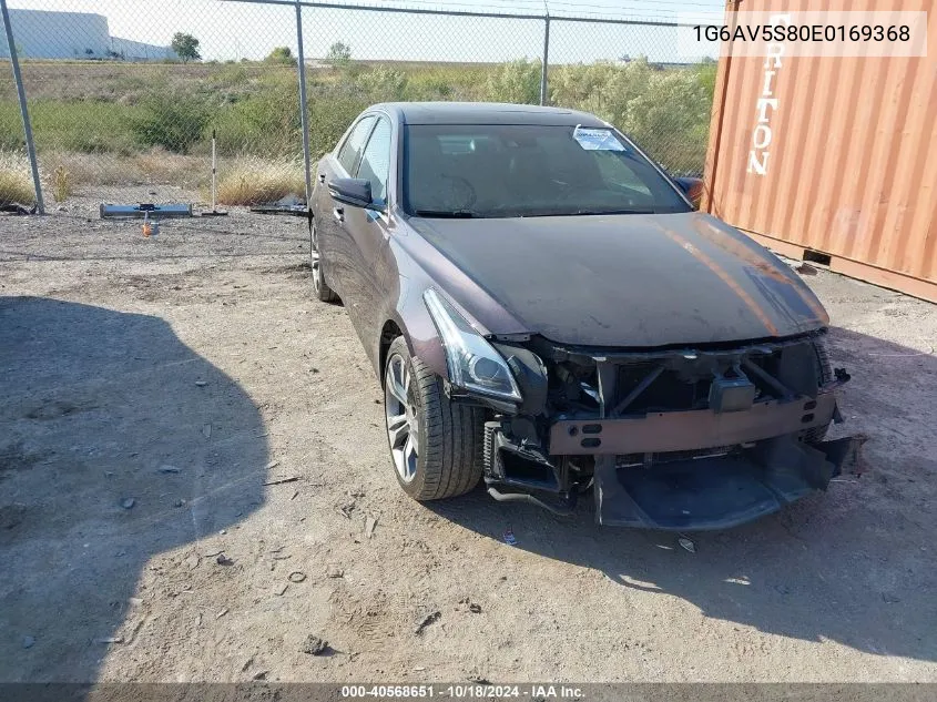 2014 Cadillac Cts Vsport Premium VIN: 1G6AV5S80E0169368 Lot: 40568651