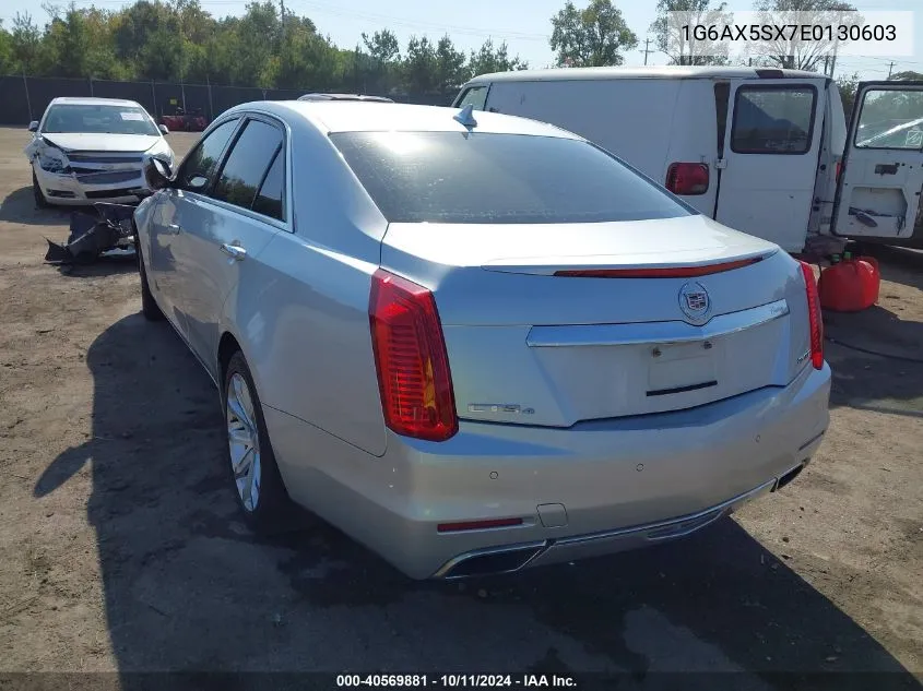 2014 Cadillac Cts Luxury VIN: 1G6AX5SX7E0130603 Lot: 40569881