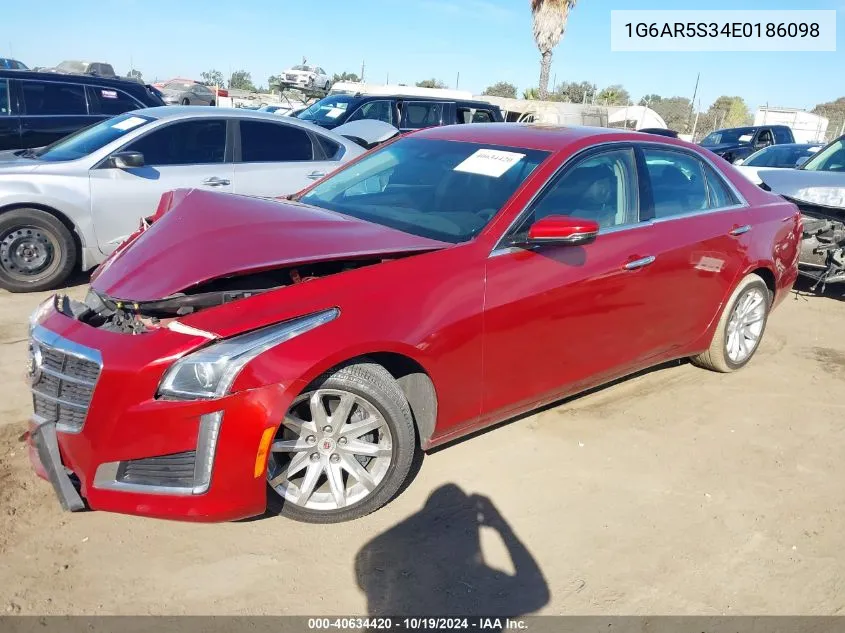 2014 Cadillac Cts Luxury VIN: 1G6AR5S34E0186098 Lot: 40634420