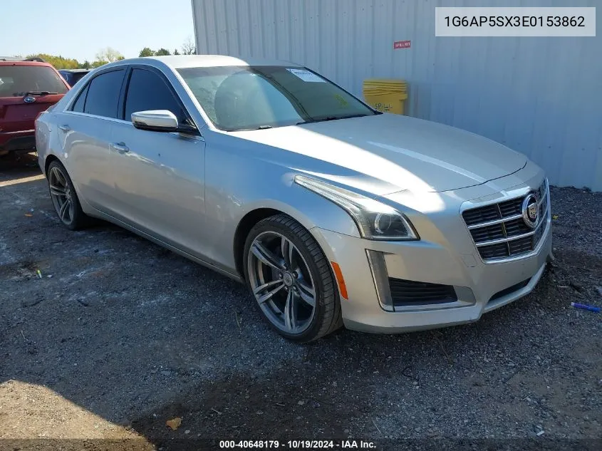 2014 Cadillac Cts Standard VIN: 1G6AP5SX3E0153862 Lot: 40648179