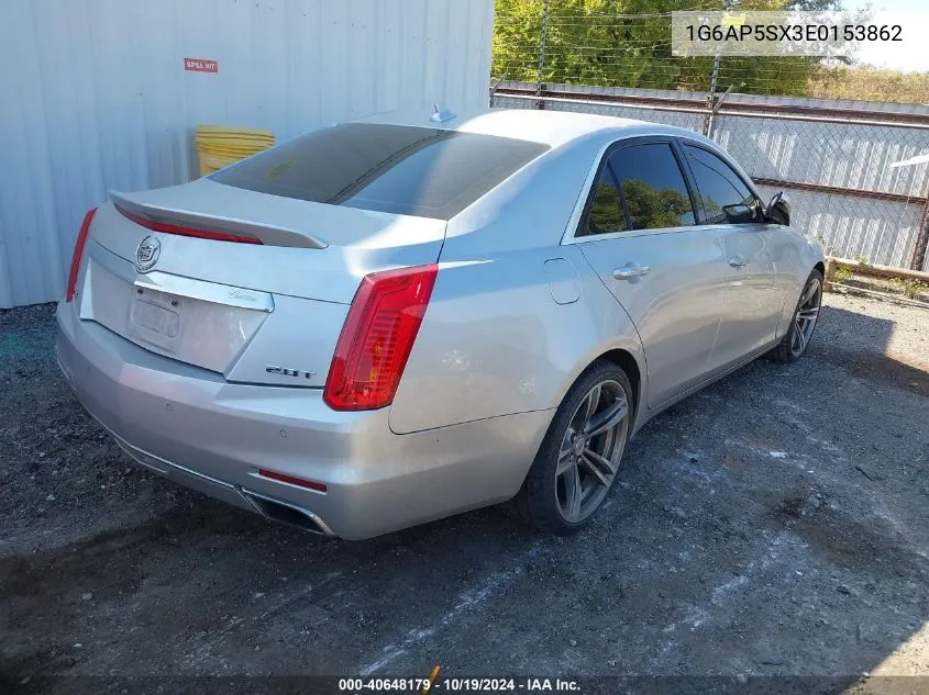 2014 Cadillac Cts Standard VIN: 1G6AP5SX3E0153862 Lot: 40648179