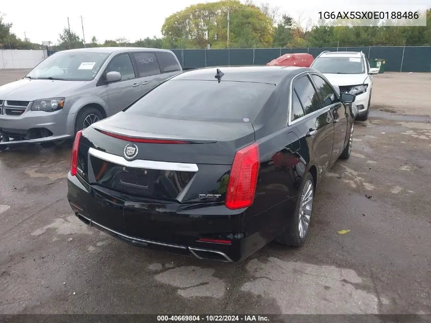 2014 Cadillac Cts Luxury VIN: 1G6AX5SX0E0188486 Lot: 40669804