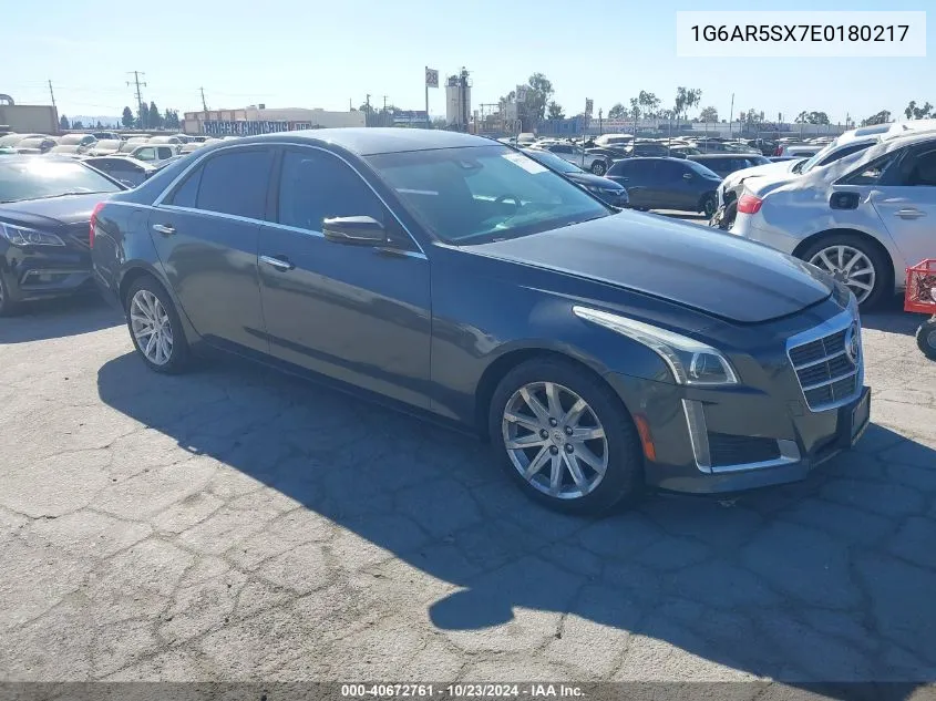 2014 Cadillac Cts Luxury VIN: 1G6AR5SX7E0180217 Lot: 40672761