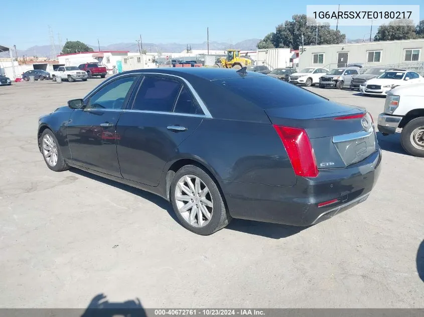 2014 Cadillac Cts Luxury VIN: 1G6AR5SX7E0180217 Lot: 40672761