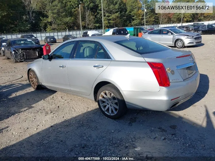 2014 Cadillac Cts Standard VIN: 1G6AW5SX1E0156472 Lot: 40677889