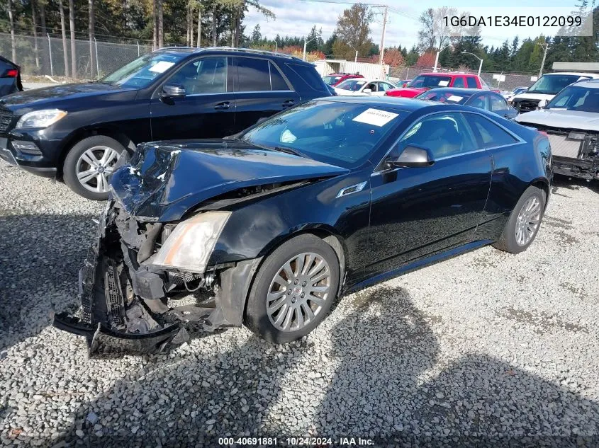 2014 Cadillac Cts Standard VIN: 1G6DA1E34E0122099 Lot: 40691881