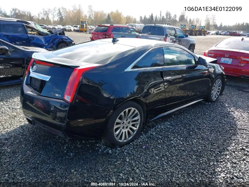 2014 Cadillac Cts Standard VIN: 1G6DA1E34E0122099 Lot: 40691881