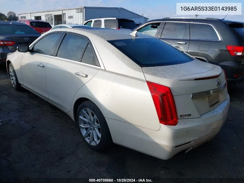 2014 Cadillac Cts VIN: 1G6AR5S33E0143985 Lot: 40709860