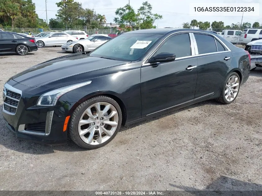 2014 Cadillac Cts Performance VIN: 1G6AS5S35E0122334 Lot: 40720128