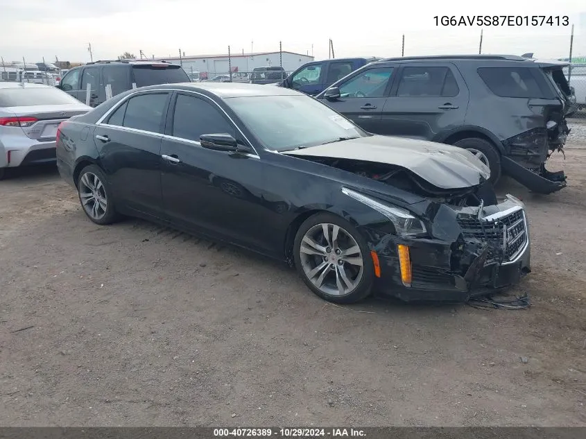 2014 Cadillac Cts Vsport Premium VIN: 1G6AV5S87E0157413 Lot: 40726389