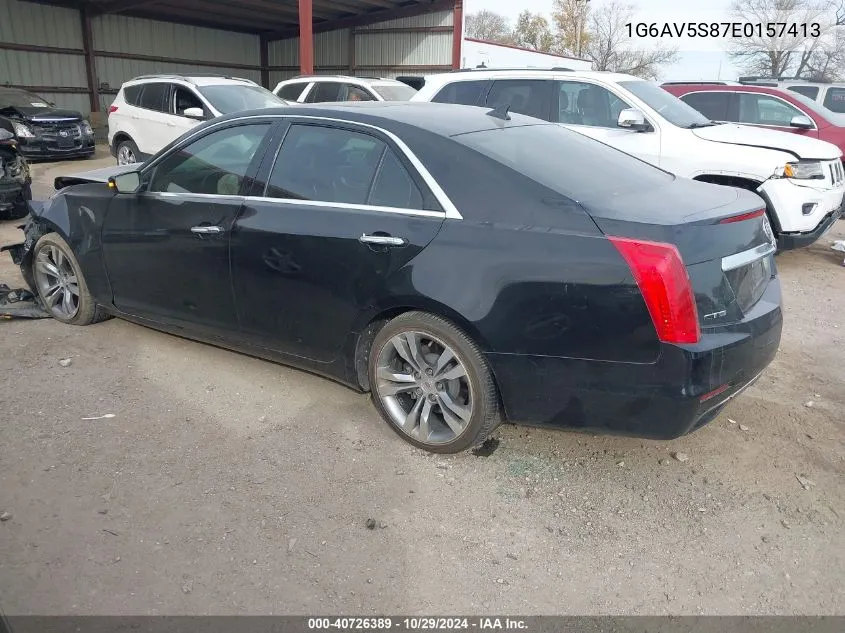 2014 Cadillac Cts Vsport Premium VIN: 1G6AV5S87E0157413 Lot: 40726389