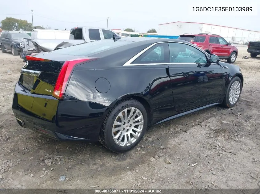 2014 Cadillac Cts Performance VIN: 1G6DC1E35E0103989 Lot: 40755077