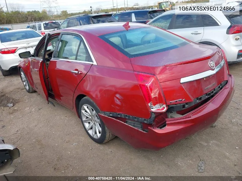 2014 Cadillac Cts Luxury VIN: 1G6AX5SX9E0124866 Lot: 40758420