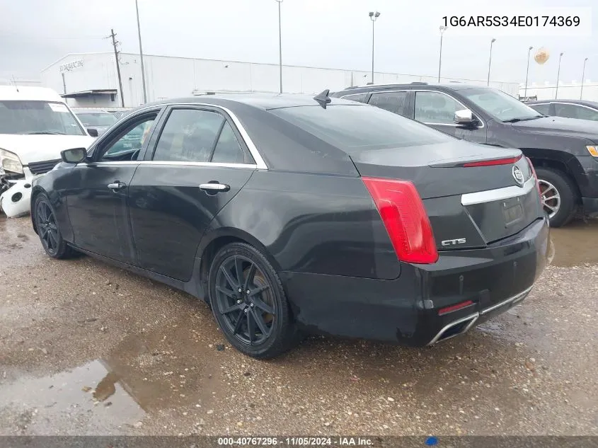 2014 Cadillac Cts Luxury VIN: 1G6AR5S34E0174369 Lot: 40767296