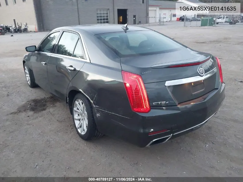 2014 Cadillac Cts Luxury VIN: 1G6AX5SX9E0141635 Lot: 40789127