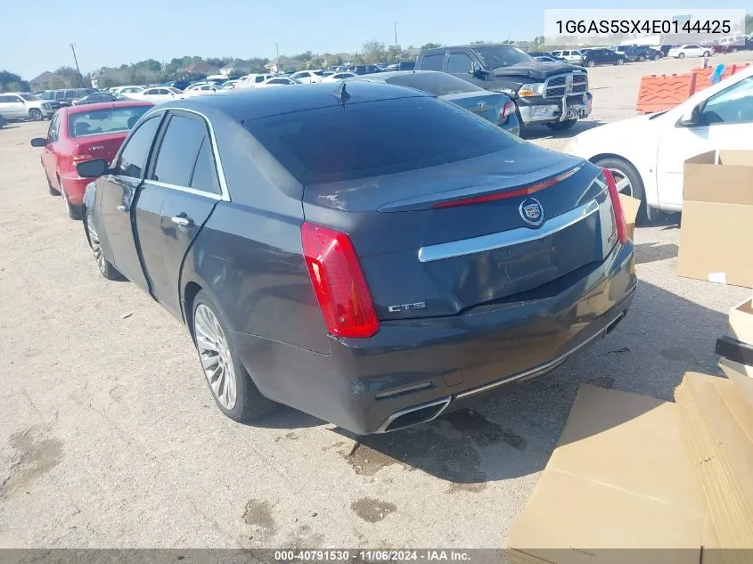 2014 Cadillac Cts Performance VIN: 1G6AS5SX4E0144425 Lot: 40791530