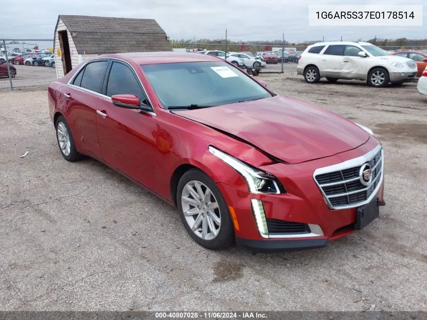 2014 Cadillac Cts Luxury VIN: 1G6AR5S37E0178514 Lot: 40807028