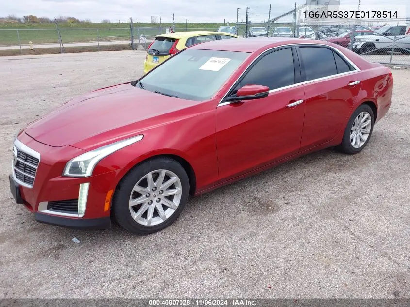 2014 Cadillac Cts Luxury VIN: 1G6AR5S37E0178514 Lot: 40807028