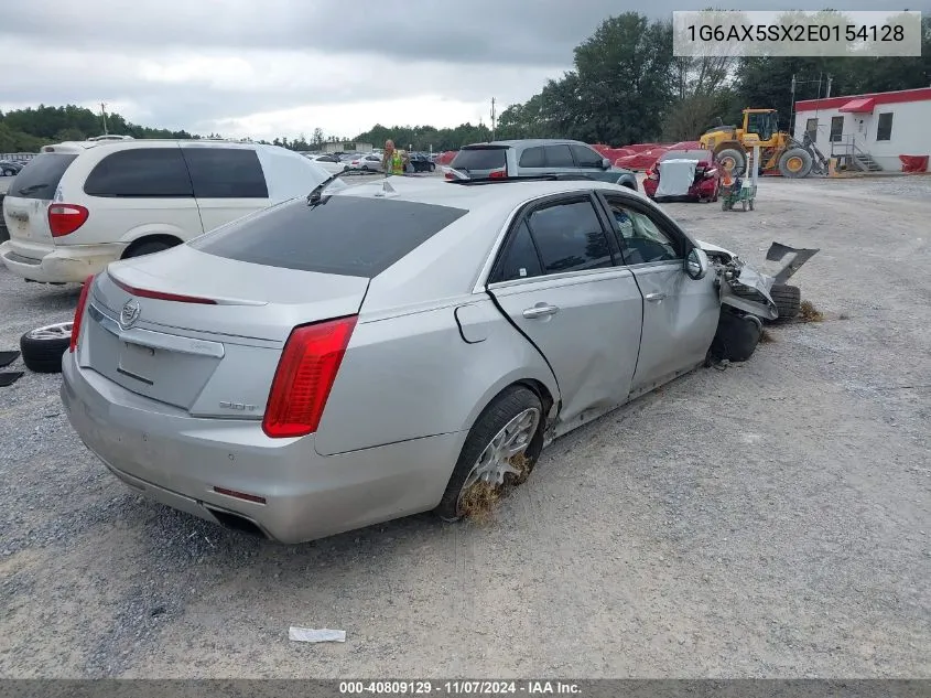 2014 Cadillac Cts Luxury VIN: 1G6AX5SX2E0154128 Lot: 40809129