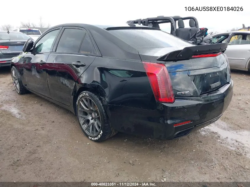 1G6AU5S8XE0184026 2014 Cadillac Cts Vsport