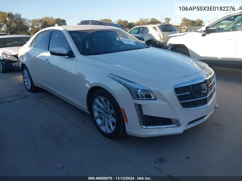 2014 Cadillac Cts Standard VIN: 1G6AP5SX3E0182276 Lot: 40850070