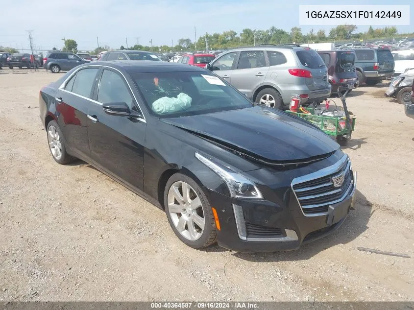 2015 Cadillac Cts Premium VIN: 1G6AZ5SX1F0142449 Lot: 40364587