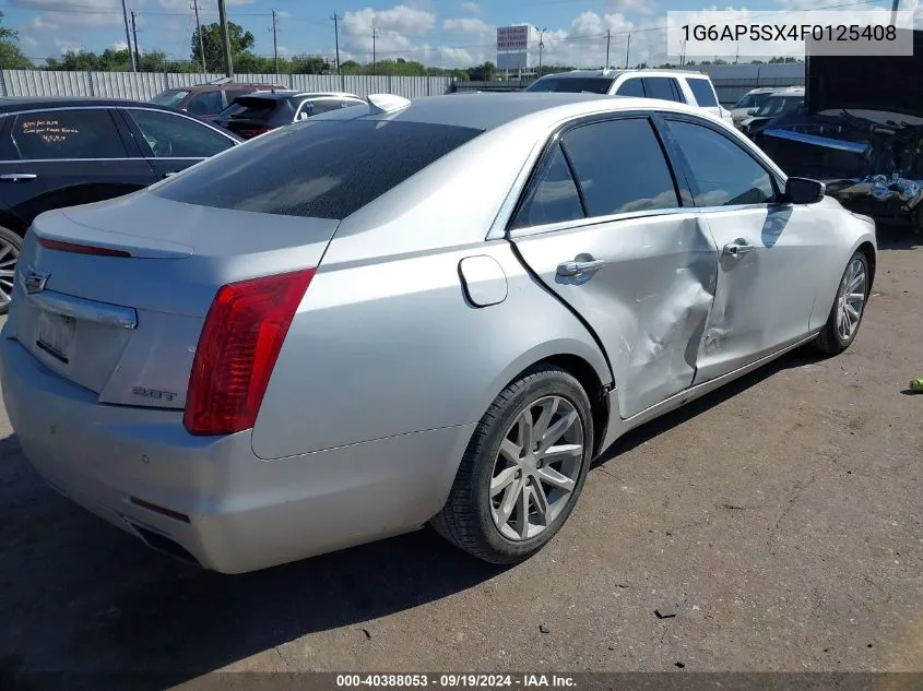 2015 Cadillac Cts Standard VIN: 1G6AP5SX4F0125408 Lot: 40388053