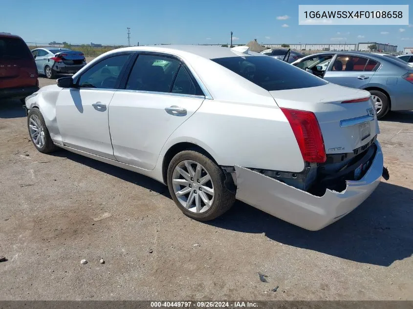 1G6AW5SX4F0108658 2015 Cadillac Cts Standard