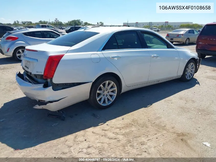 1G6AW5SX4F0108658 2015 Cadillac Cts Standard