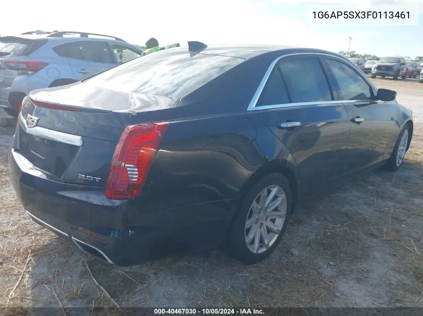 1G6AP5SX3F0113461 2015 Cadillac Cts