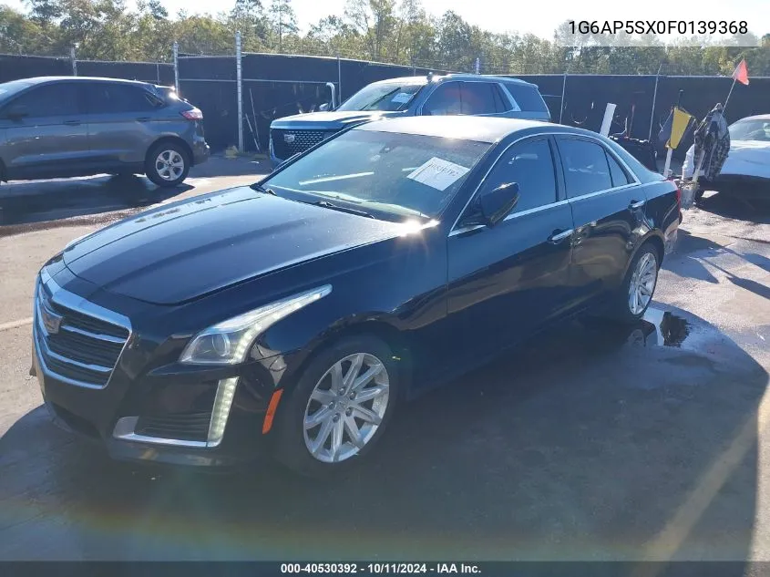 2015 Cadillac Cts Standard VIN: 1G6AP5SX0F0139368 Lot: 40530392