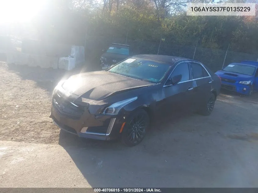 2015 Cadillac Cts Performance VIN: 1G6AY5S37F0135229 Lot: 40706815