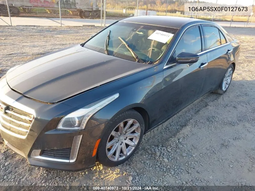 2015 Cadillac Cts Standard VIN: 1G6AP5SX0F0127673 Lot: 40740973